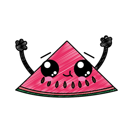 Isolated watermelon designのイラスト素材