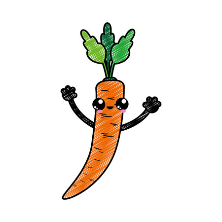 Isolated carrot designのイラスト素材