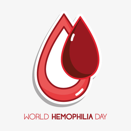 red blood drop to transfusion symbol vector illustrationのイラスト素材