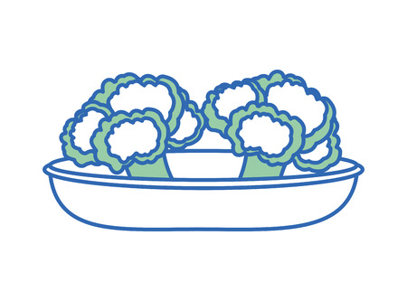 Isolated broccoli designのイラスト素材