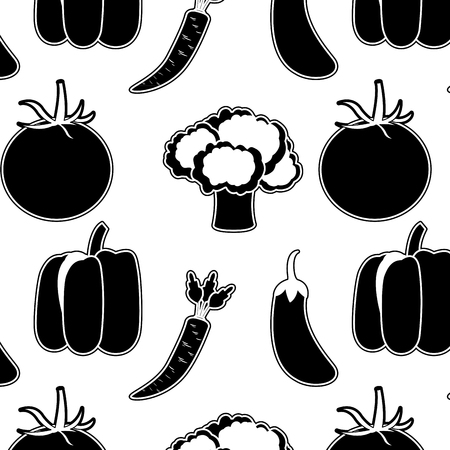 Vegetables background designのイラスト素材