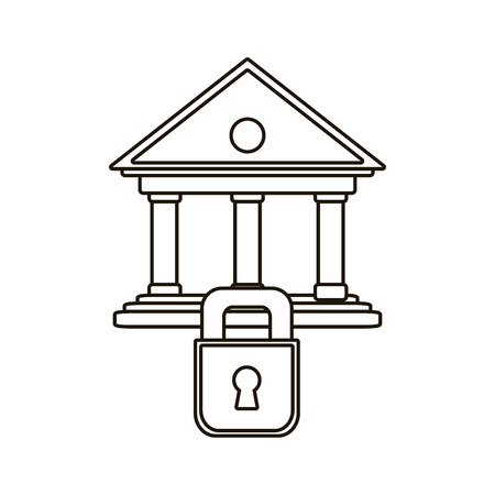 Isolated bank designのイラスト素材