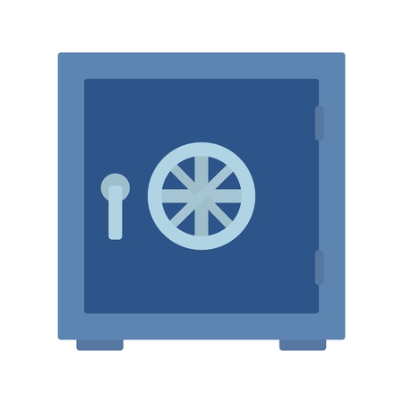 Strongbox of money financial and commerce theme Isolated design Vector illustrationのイラスト素材