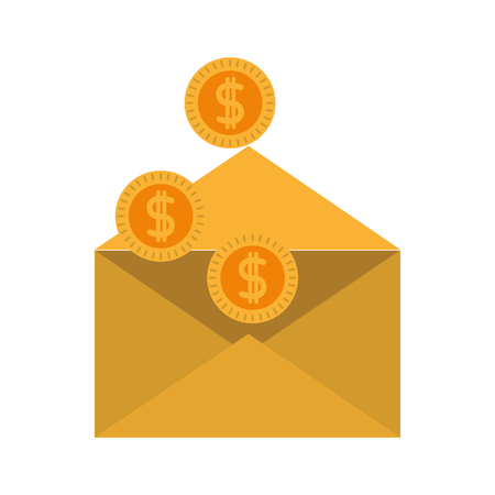 Isolated envelope designのイラスト素材