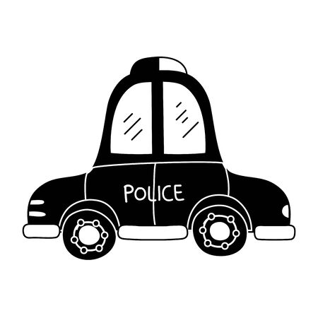 Police car iconのイラスト素材