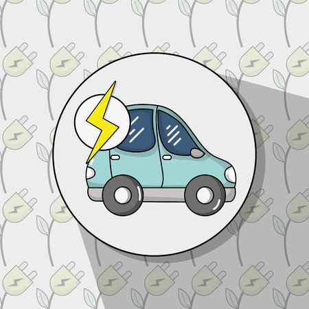 energy electric car technology to environment protectionのイラスト素材