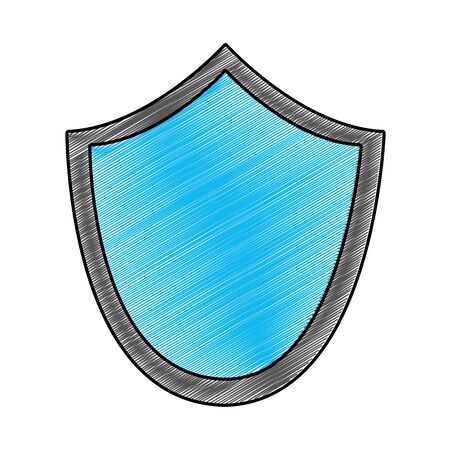A grated shield security protection symbol to access privacy vector illustrationのイラスト素材