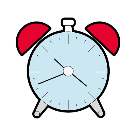 Full color circle alarm time object designのイラスト素材
