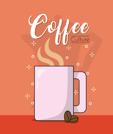 Coffee culture conceptのイラスト素材