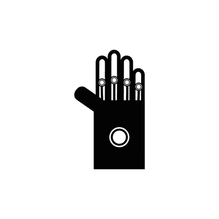 line hand virtual reality inside video game vector illustrationのイラスト素材