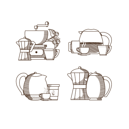 Coffee time concept illustration.のイラスト素材