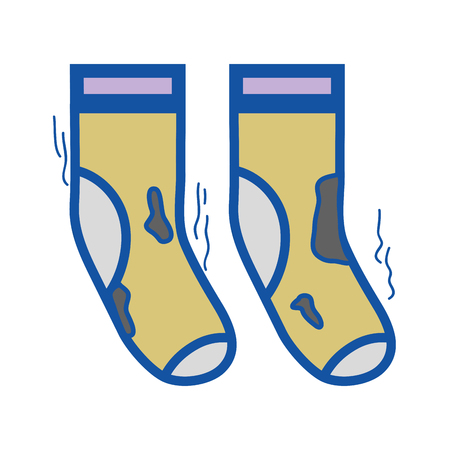 dirty socks style design icon vector illustrationのイラスト素材