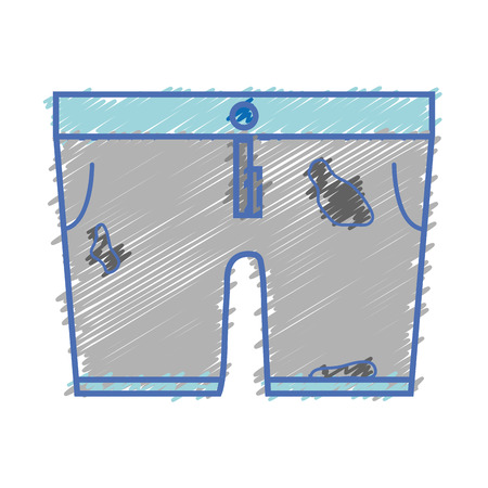 Dirty shorts style design icon vector illustration.のイラスト素材