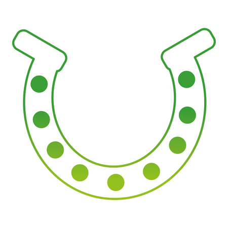 Degraded line metal horseshoe element accessory design.のイラスト素材