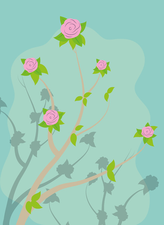 Cute flowers pattern background vector illustration graphic designのイラスト素材