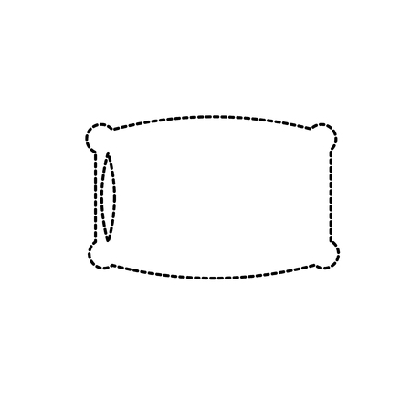 Dotted shape nice soft pillow to comfortable sleepのイラスト素材