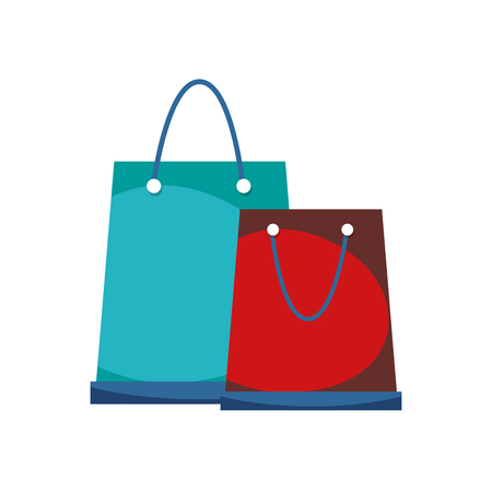 Hand drawn shopping bagsのイラスト素材