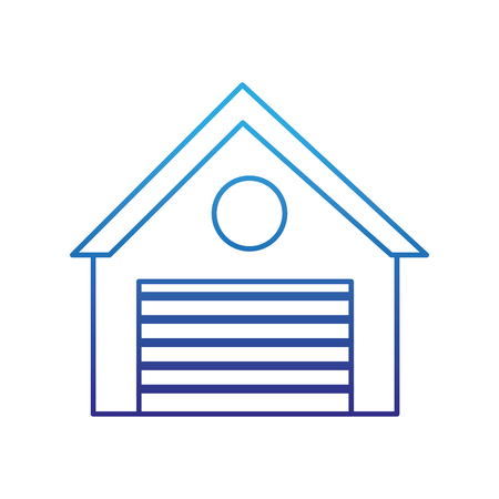 Degraded line garage store shop to market businessのイラスト素材