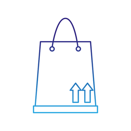 Degraded line shopping bagのイラスト素材