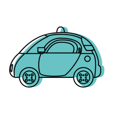 Moved color emergency police car security with siren.のイラスト素材
