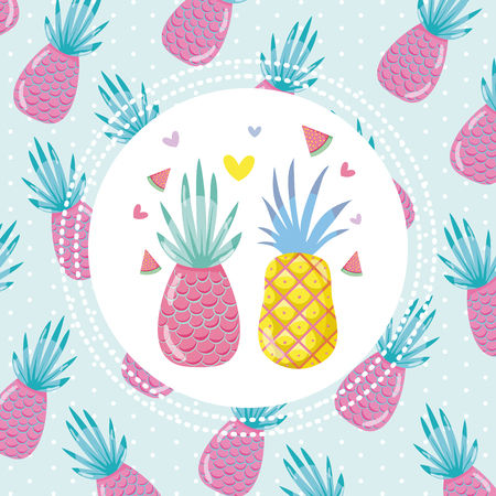 Tropical card concept design vector illustration graphicのイラスト素材