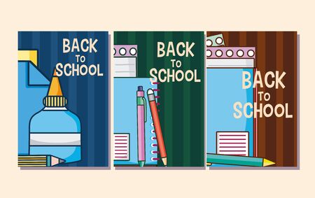 Back to school concept cartoons vector illustration graphic designのイラスト素材