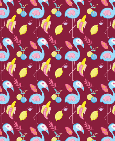 Punchy pastel Flemish and fruits vector illustration graphic designのイラスト素材