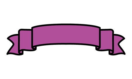 ribbon object to decoration holiday celebration vector illustrationのイラスト素材