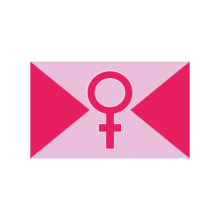 colorful card to womens day celebration with female sign vector illustrationのイラスト素材