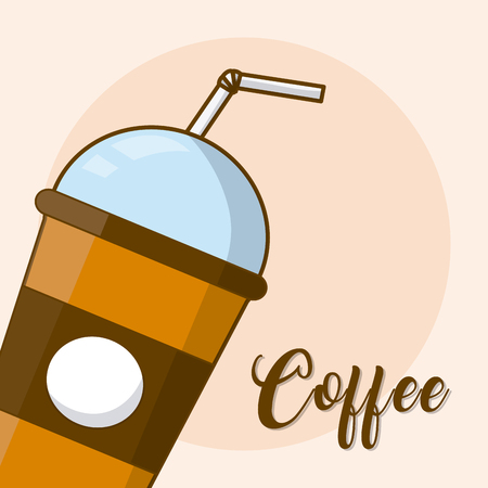 Coffee to go cup vector illustration graphic designのイラスト素材