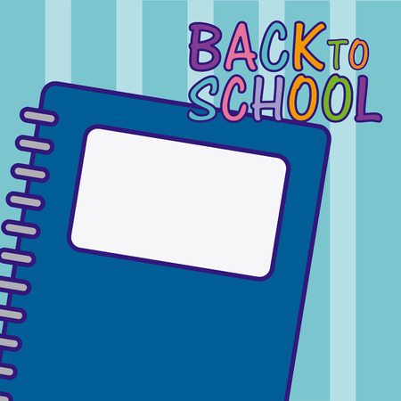 Back to school notebookのイラスト素材
