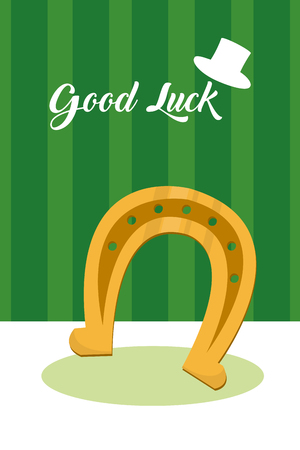 Good luck concept cardのイラスト素材