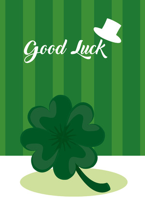 Good luck concept cardのイラスト素材