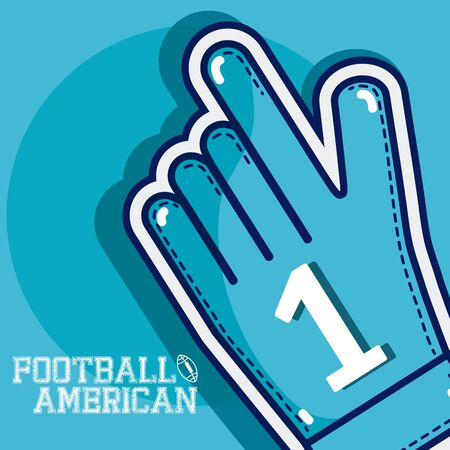 American football blueのイラスト素材