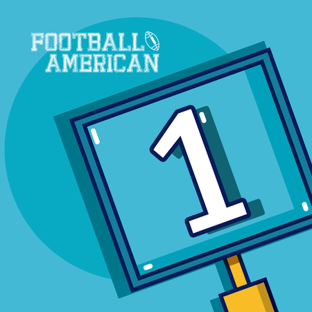 American football blueのイラスト素材