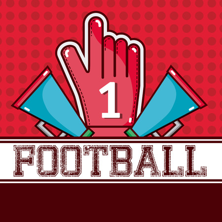 American football red designのイラスト素材