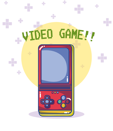 Videogame retro consoleのイラスト素材
