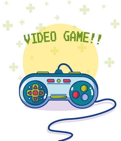 Videogame retro gamepadのイラスト素材