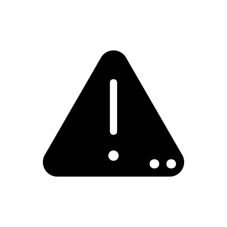 silhouette exclamation sign emblem to danger attentionのイラスト素材