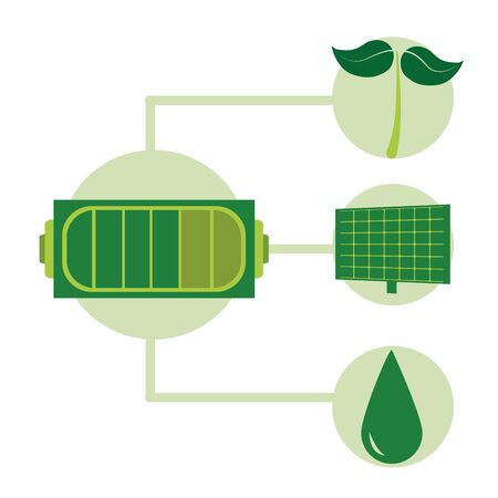 Green energy symbolsのイラスト素材