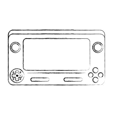 grunge electronic videogame simulator technology consoleのイラスト素材