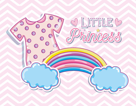 Little princess cute card vector illustration graphic designのイラスト素材