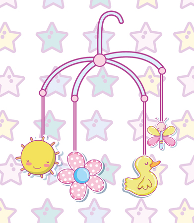 Baby toys cartoons vector illustration graphic designのイラスト素材