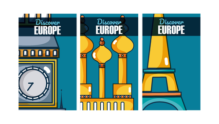 Travel and discover europe vector illustration graphic designのイラスト素材