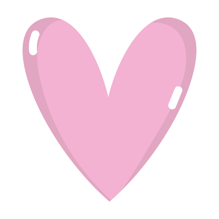 heart icon symbol of love and passion design vector illustrationのイラスト素材