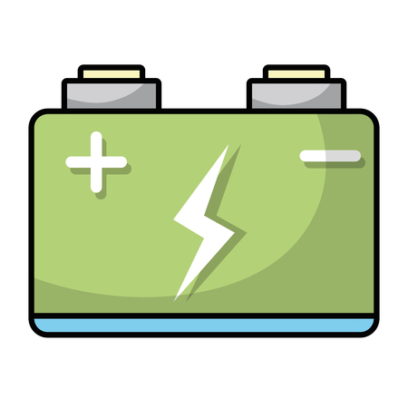Power energy battery charge technology vector illustration.のイラスト素材