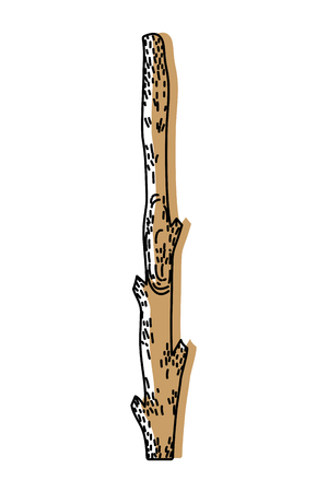 Moved color nature tree stem texture plant vector illustration.のイラスト素材