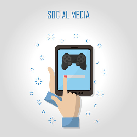 Social media and smartphone vector illustration graphic design.のイラスト素材