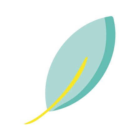 tropical leaf nature to exotic tree vector illustrationのイラスト素材