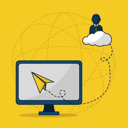 Digital marketing and shopping concept graphic designのイラスト素材